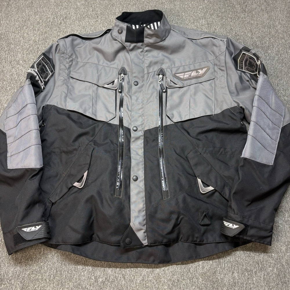 Fly Racing Patrol Jacket Men's XL Motorcycle Motocross Convertible Vest Gray